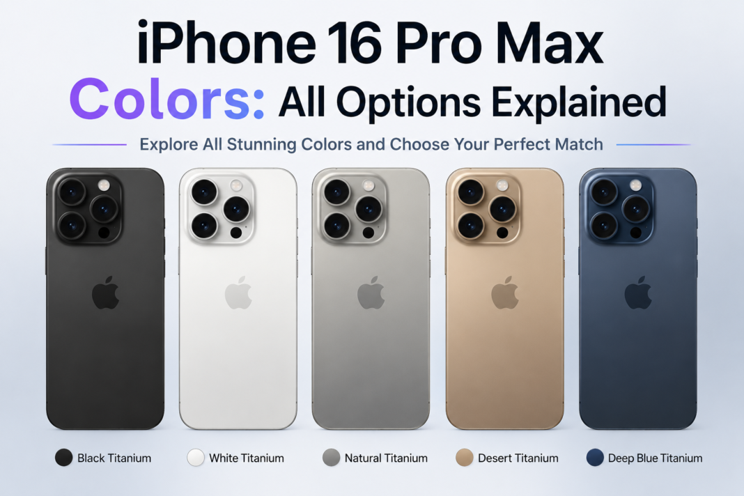 iphone 16 pro max colors